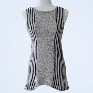 SANCTUARY Knit Striped Sleeveless Tank